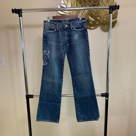 Miss Me Denim - Miss Me Bootcut Jeans Embroidered Floral Pattern Size Women's 28